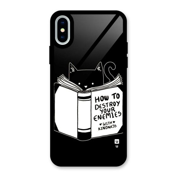 Enemies Destroyer Glass Back Case for iPhone X