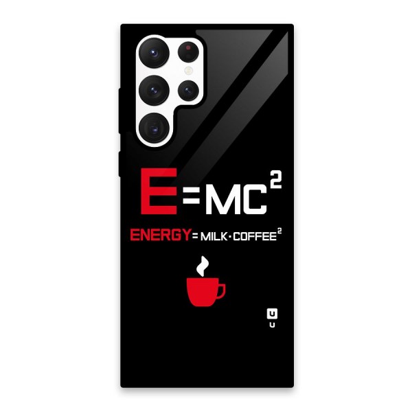 Energy Coffee Equation Glass Back Case for Galaxy S22 Ultra 5G
