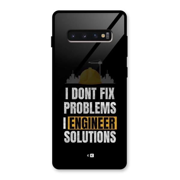 Engineer Solutions Glass Back Case for Galaxy S10 Plus