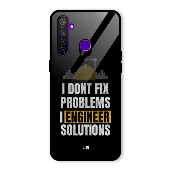 Engineer Solutions Glass Back Case for Realme 5 Pro