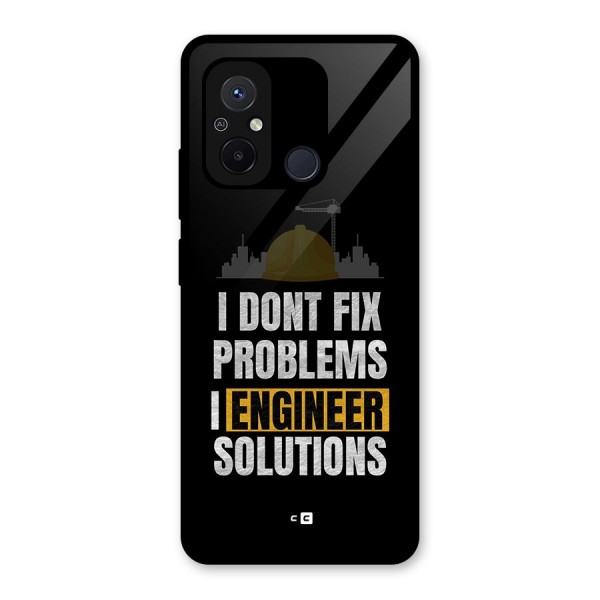 Engineer Solutions Glass Back Case for Redmi 12C
