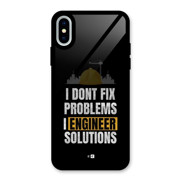 Engineer Solutions Glass Back Case for iPhone X