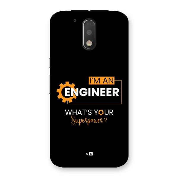 Engineer Superpower Back Case for Moto G4 Plus