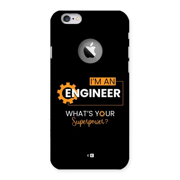 Engineer Superpower Back Case for iPhone 6 Logo Cut
