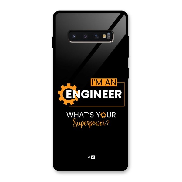 Engineer Superpower Glass Back Case for Galaxy S10 Plus