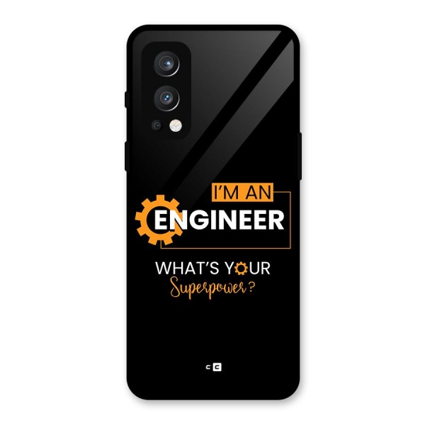 Engineer Superpower Glass Back Case for OnePlus Nord 2 5G