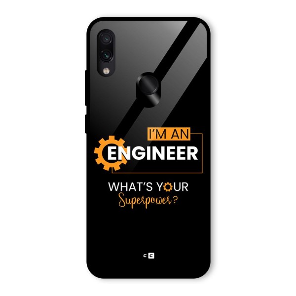 Engineer Superpower Glass Back Case for Redmi Note 7 Pro