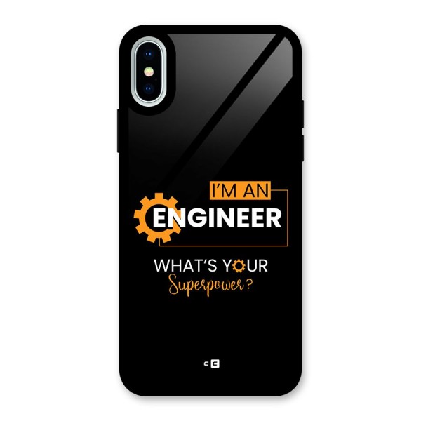 Engineer Superpower Glass Back Case for iPhone X