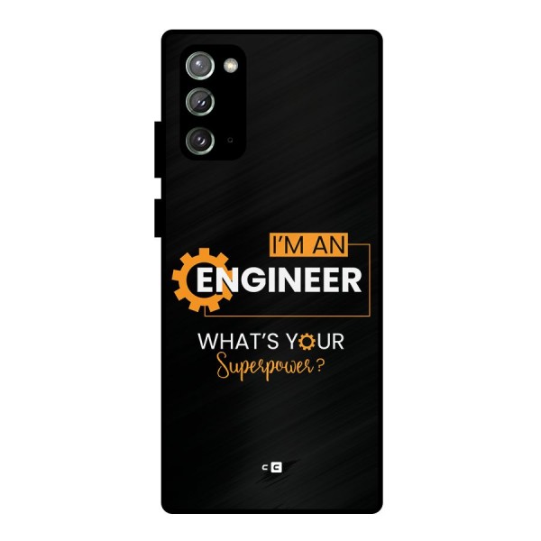 Engineer Superpower Metal Back Case for Galaxy Note 20