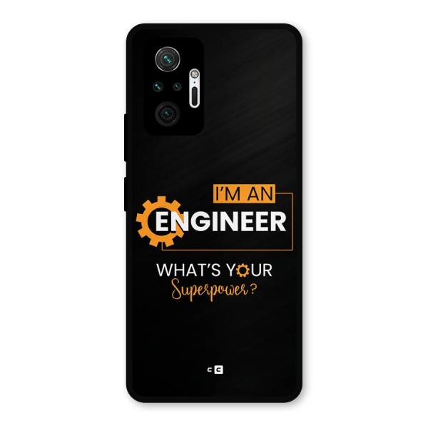 Engineer Superpower Metal Back Case for Redmi Note 10 Pro Max