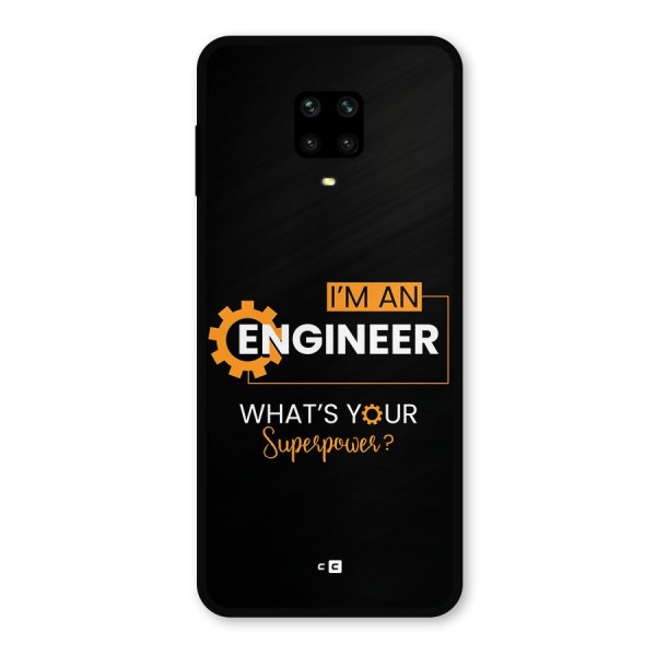 Engineer Superpower Metal Back Case for Redmi Note 9 Pro Max