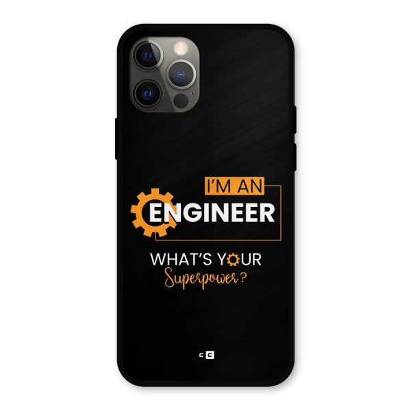 Engineer Superpower Metal Back Case for iPhone 12 Pro