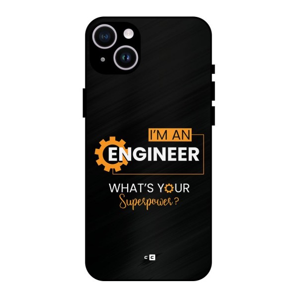 Engineer Superpower Metal Back Case for iPhone 14 Plus