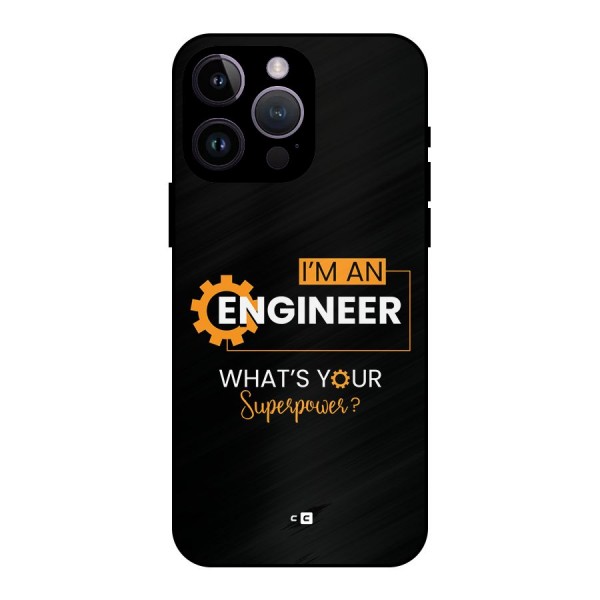 Engineer Superpower Metal Back Case for iPhone 14 Pro Max