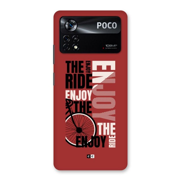 Enjoy The Ride Back Case for Poco X4 Pro 5G
