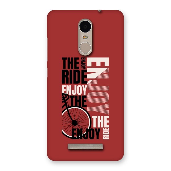 Enjoy The Ride Back Case for Redmi Note 3