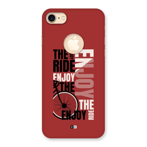 Enjoy The Ride Back Case for iPhone 8 Logo Cut
