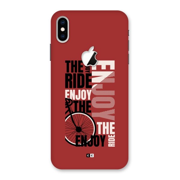 Enjoy The Ride Back Case for iPhone XS Max Apple Cut