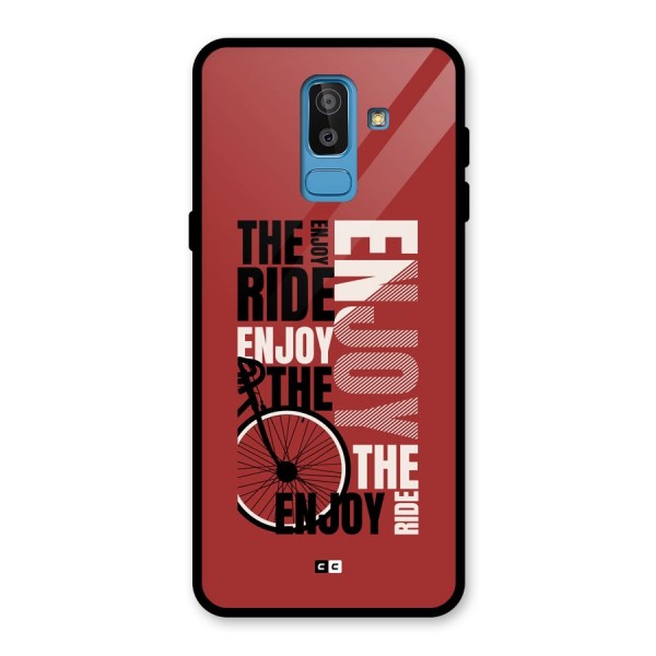 Enjoy The Ride Glass Back Case for Galaxy J8