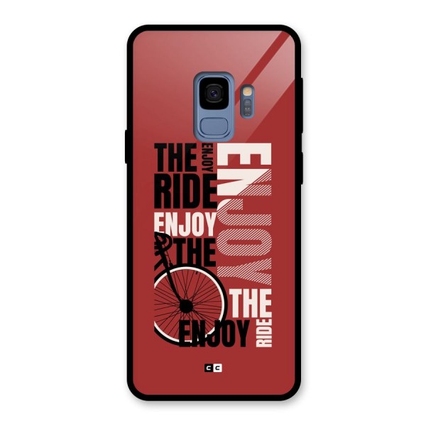Enjoy The Ride Glass Back Case for Galaxy S9