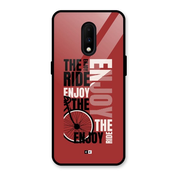 Enjoy The Ride Glass Back Case for OnePlus 7