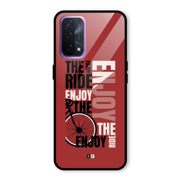 Enjoy The Ride Glass Back Case for Oppo A74 5G