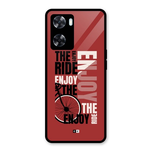 Enjoy The Ride Glass Back Case for Oppo A77