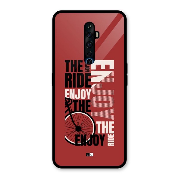 Enjoy The Ride Glass Back Case for Oppo Reno2 F