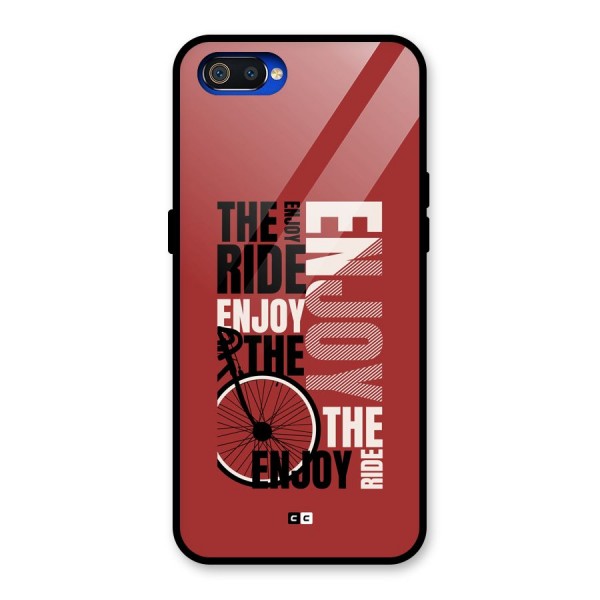Enjoy The Ride Glass Back Case for Realme C2