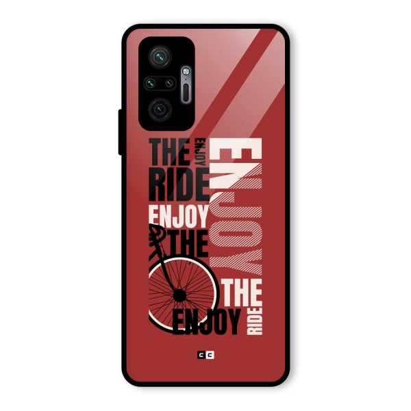 Enjoy The Ride Glass Back Case for Redmi Note 10 Pro