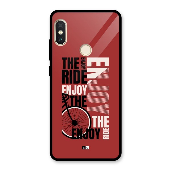 Enjoy The Ride Glass Back Case for Redmi Note 5 Pro