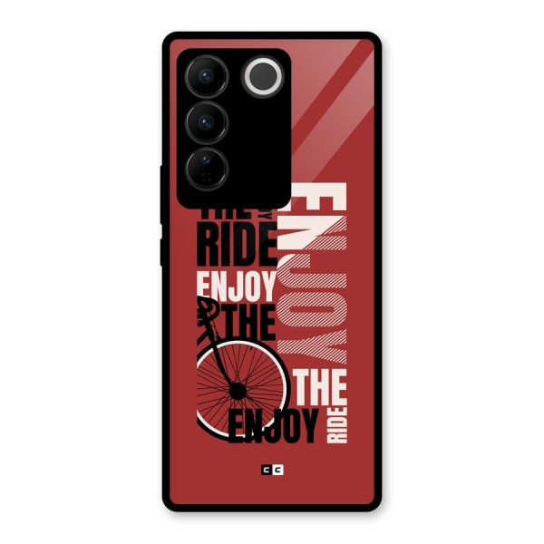Enjoy The Ride Glass Back Case for Vivo V27