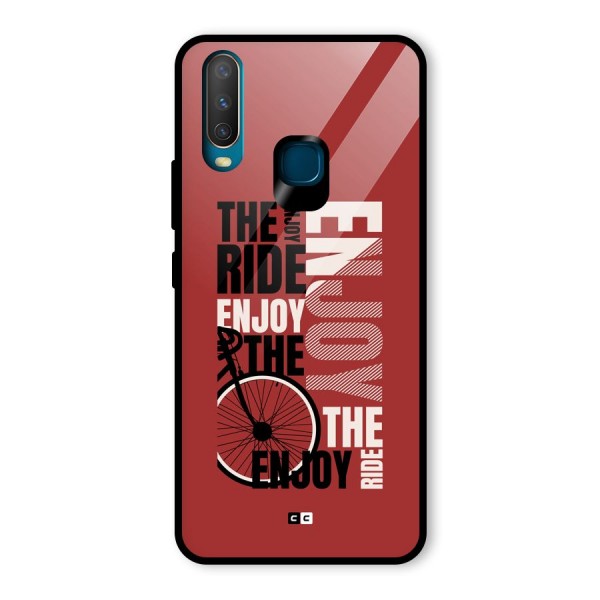 Enjoy The Ride Glass Back Case for Vivo Y15