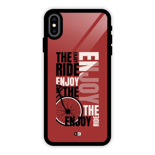 Enjoy The Ride Glass Back Case for iPhone XS Max