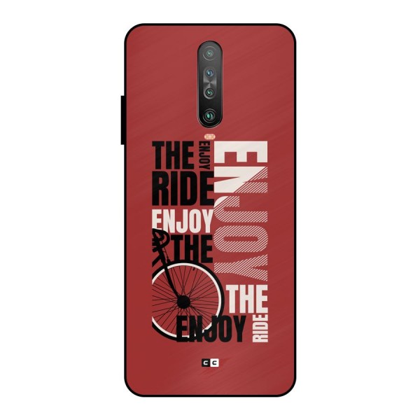 Enjoy The Ride Metal Back Case for Poco X2