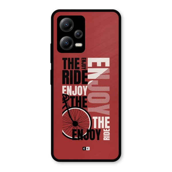 Enjoy The Ride Metal Back Case for Poco X5