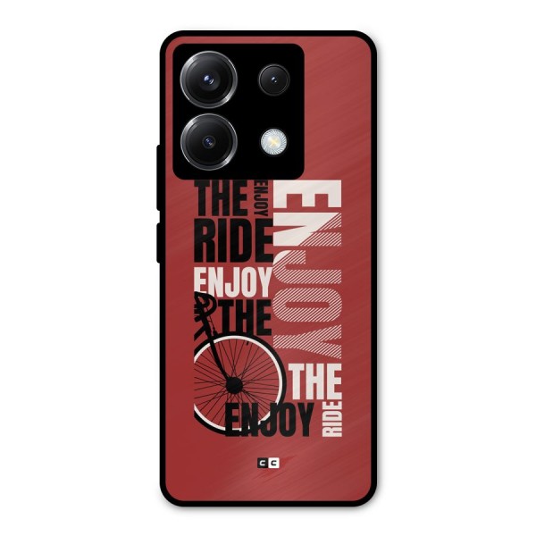 Enjoy The Ride Metal Back Case for Poco X6