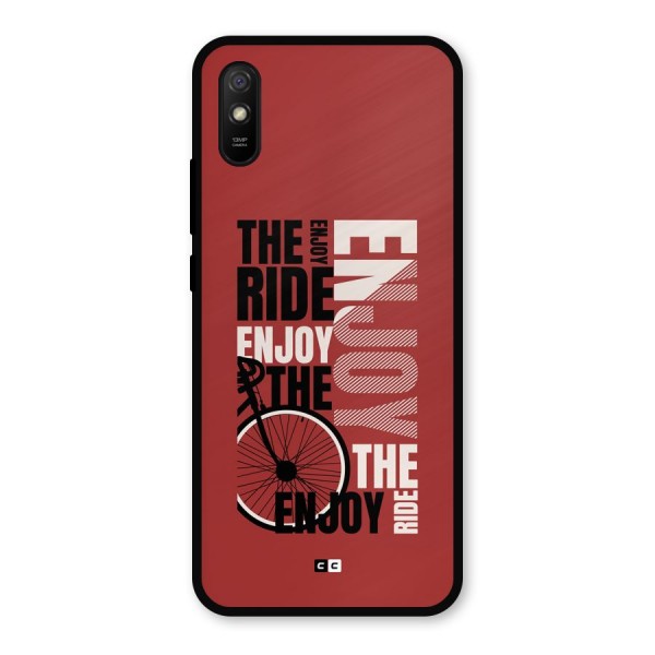 Enjoy The Ride Metal Back Case for Redmi 9a