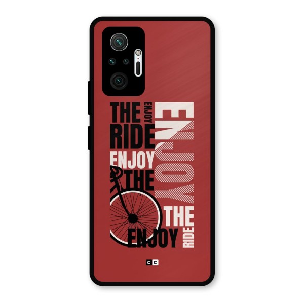 Enjoy The Ride Metal Back Case for Redmi Note 10 Pro