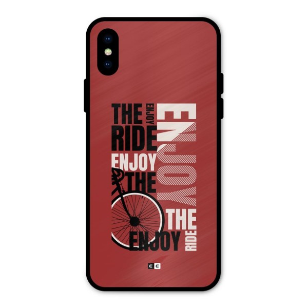 Enjoy The Ride Metal Back Case for iPhone X