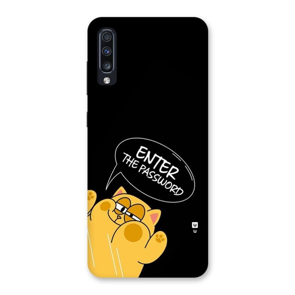 Enter The Password Back Case for Galaxy A70