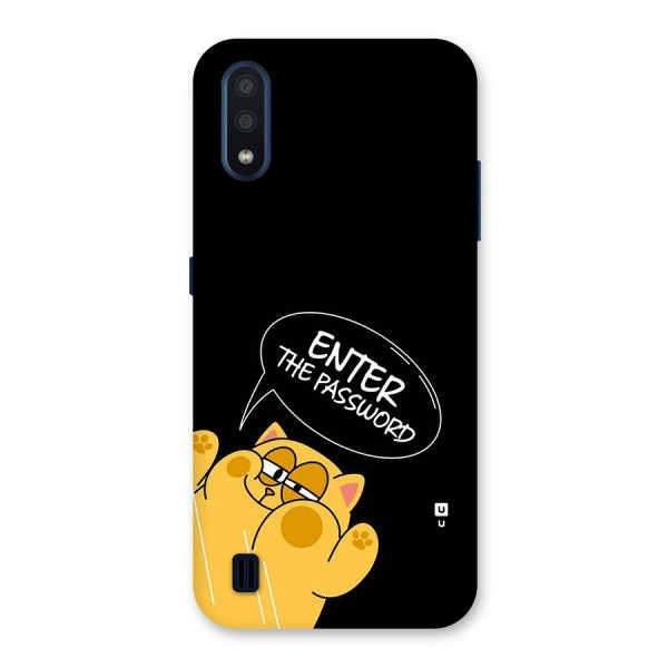Enter The Password Back Case for Galaxy M01