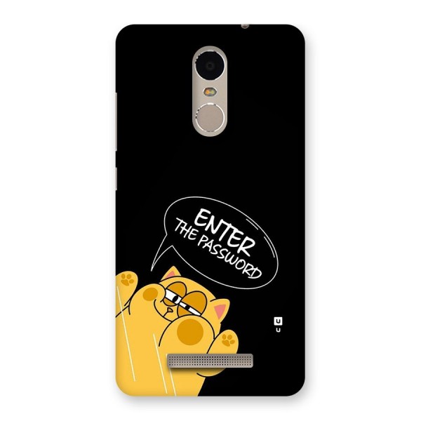 Enter The Password Back Case for Redmi Note 3