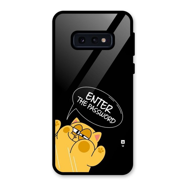 Enter The Password Glass Back Case for Galaxy S10e