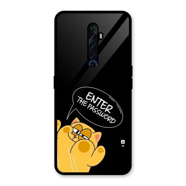 Enter The Password Glass Back Case for Oppo Reno2 F