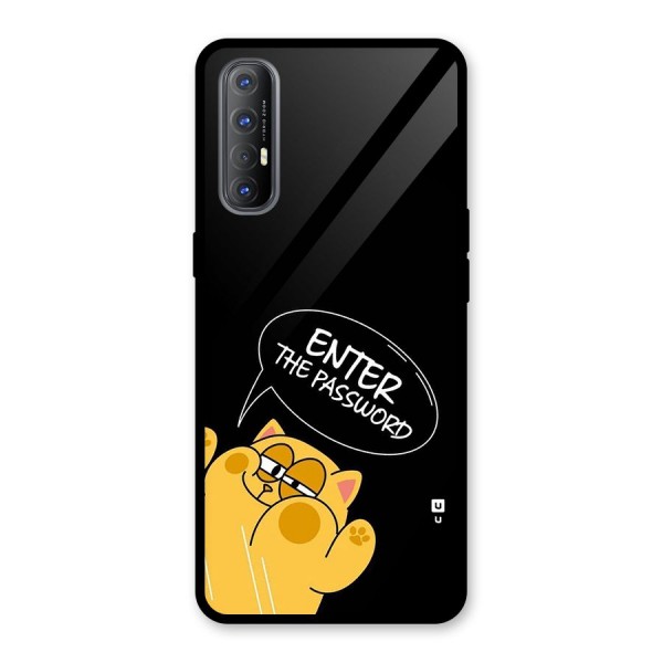 Enter The Password Glass Back Case for Oppo Reno3 Pro
