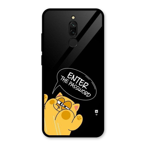 Enter The Password Glass Back Case for Redmi 8