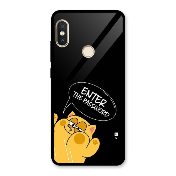 Enter The Password Glass Back Case for Redmi Note 5 Pro