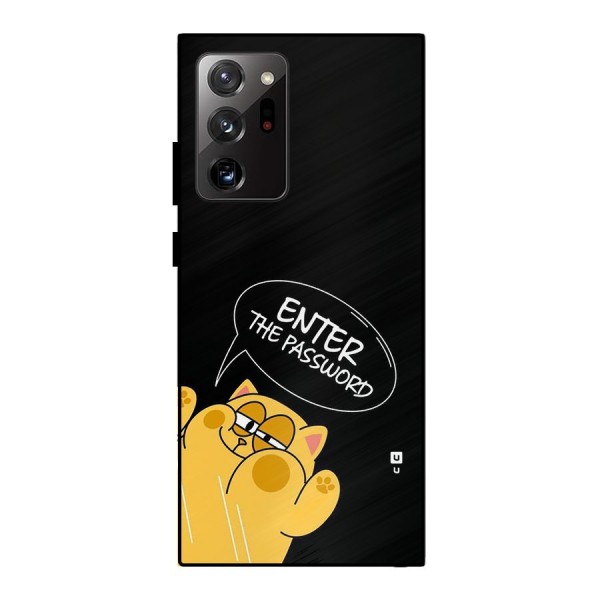 Enter The Password Metal Back Case for Galaxy Note 20 Ultra 5G