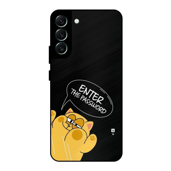 Enter The Password Metal Back Case for Galaxy S22 Plus 5G
